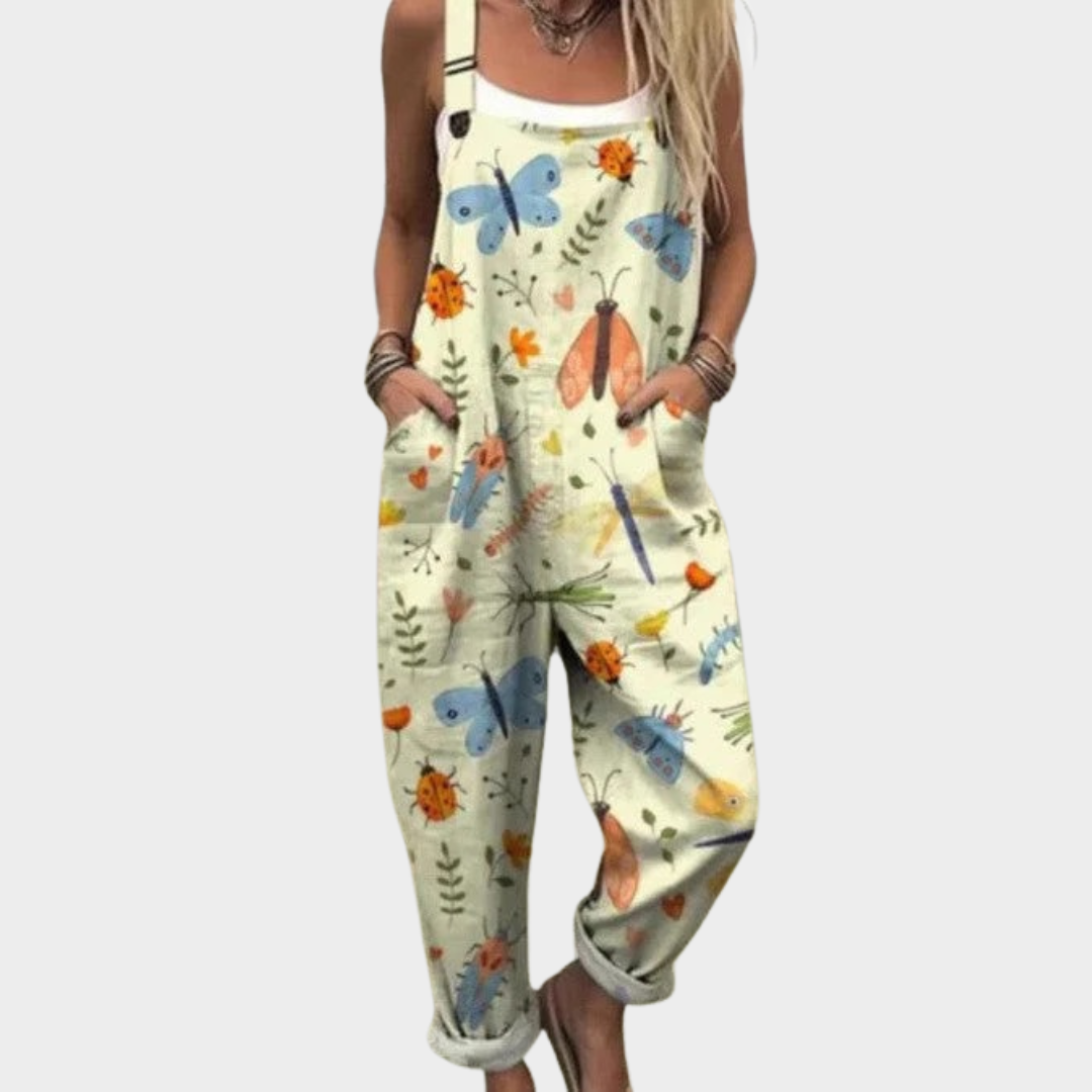 Comfortabele Gedessineerde Jumpsuit