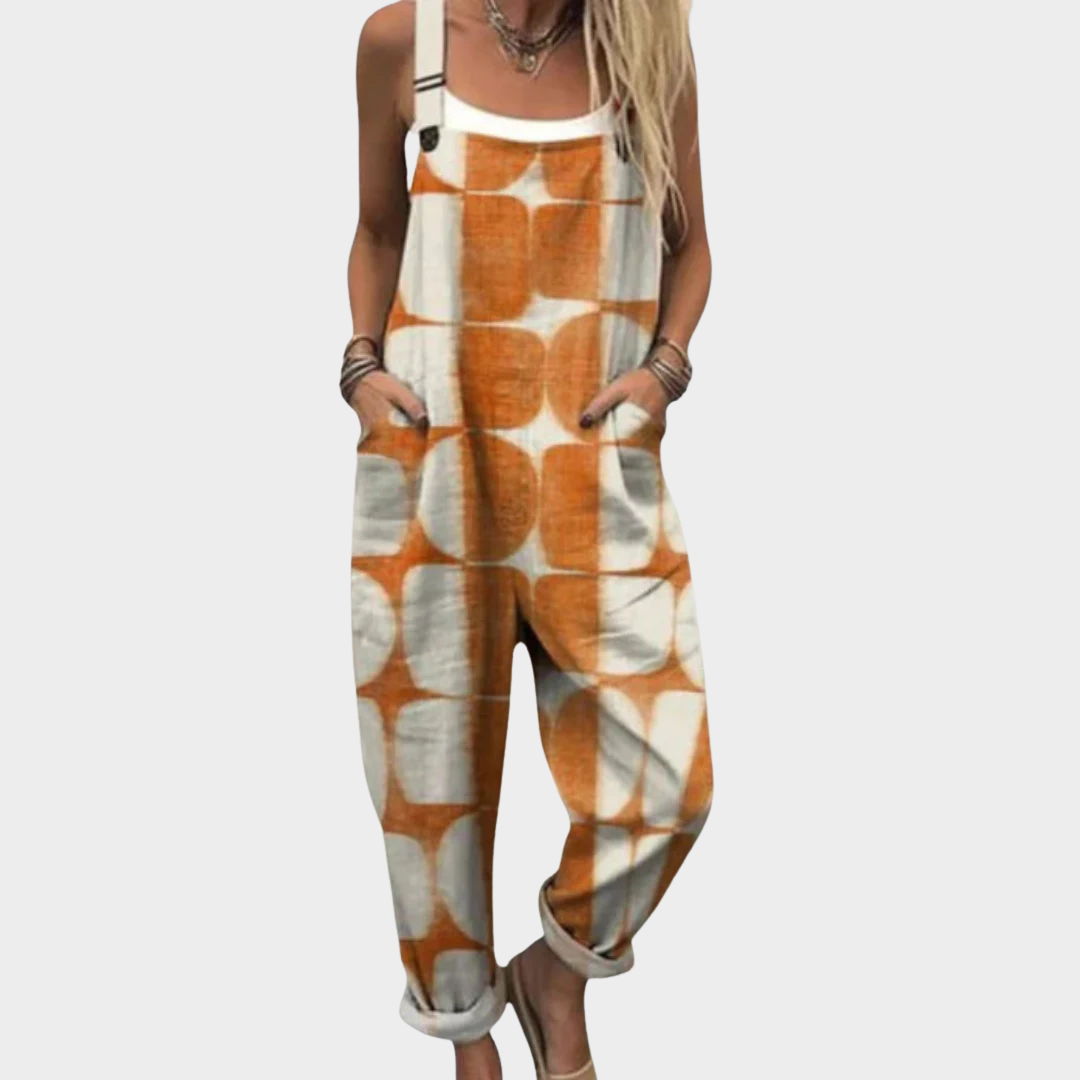 Comfortabele Gedessineerde Jumpsuit