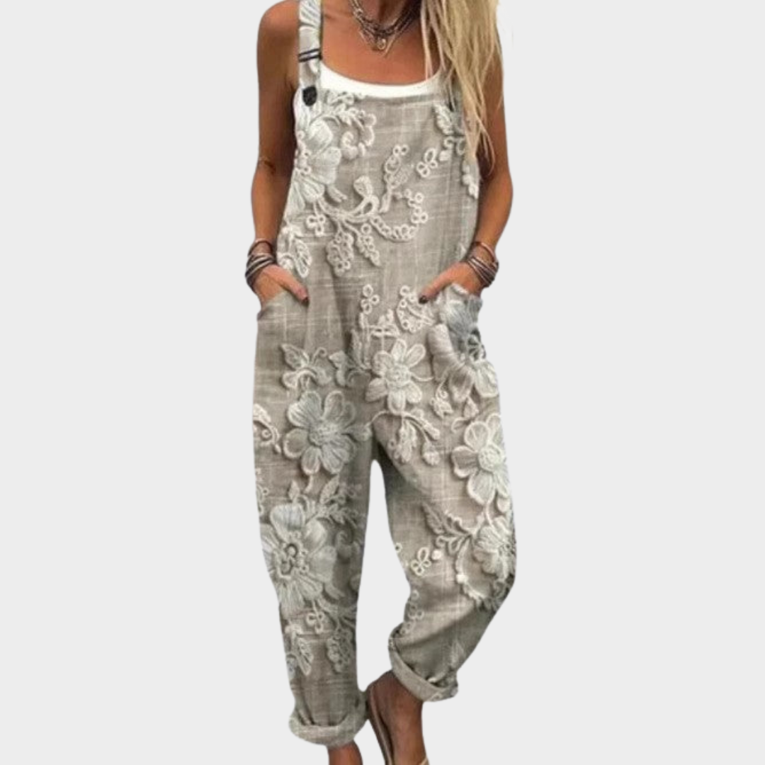 Comfortabele en Bedrukte Jumpsuit