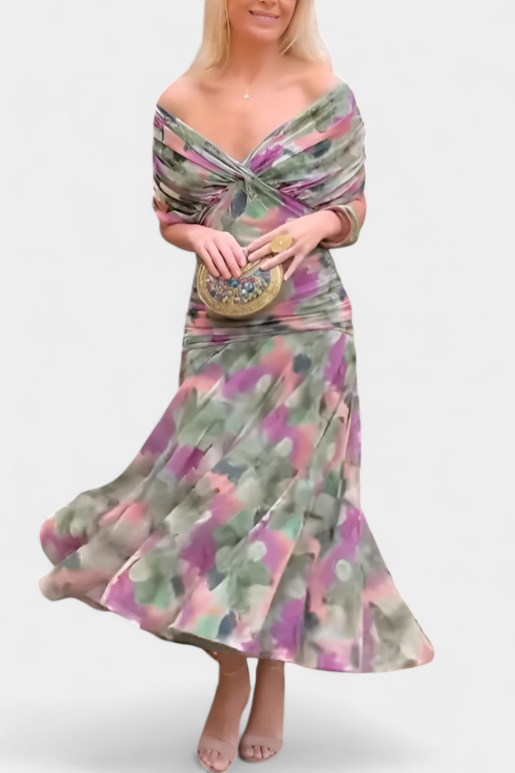 Luana - Elegante jurk met V-hals