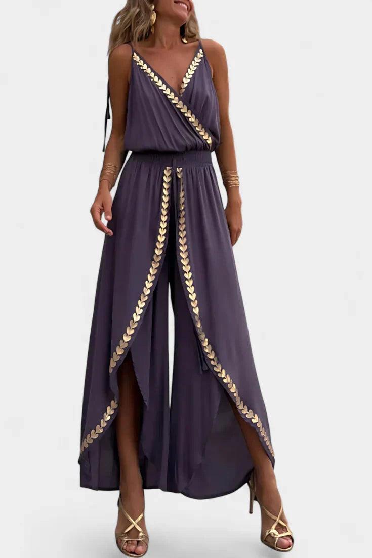 Lorena - Jurk Mono Gouden Details