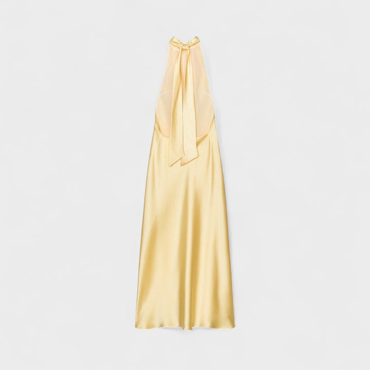 Gala - Halter Satin Kleid