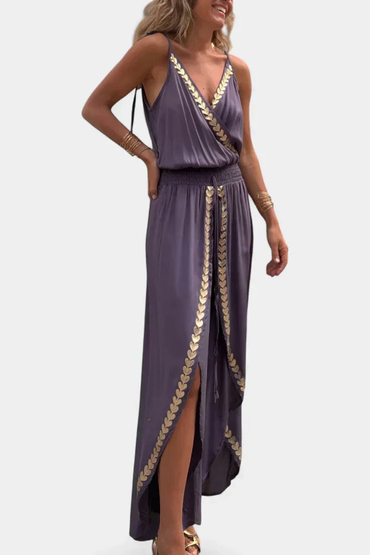 Lorena - Jurk Mono Gouden Details
