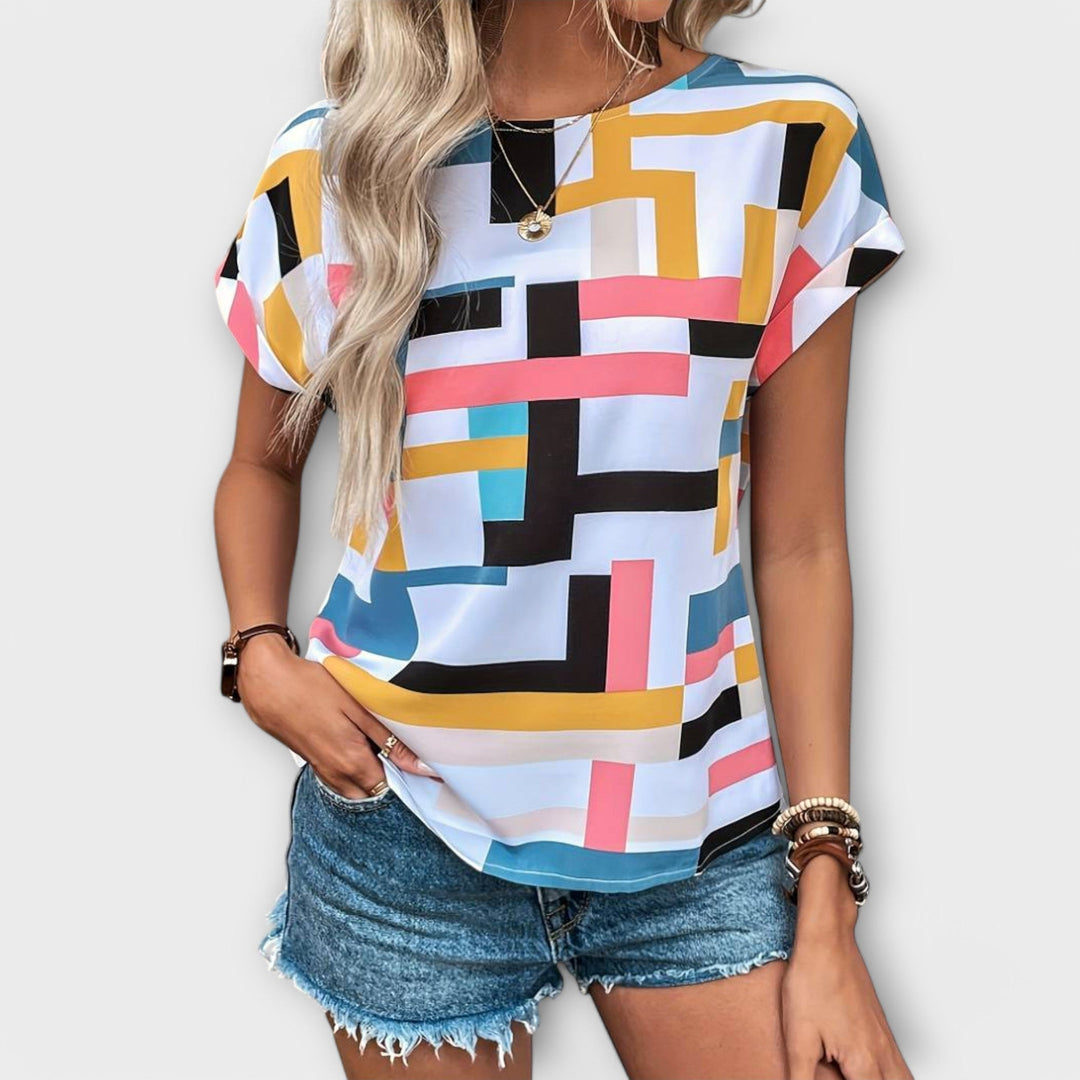 Mónica - Korte mouwen blouse