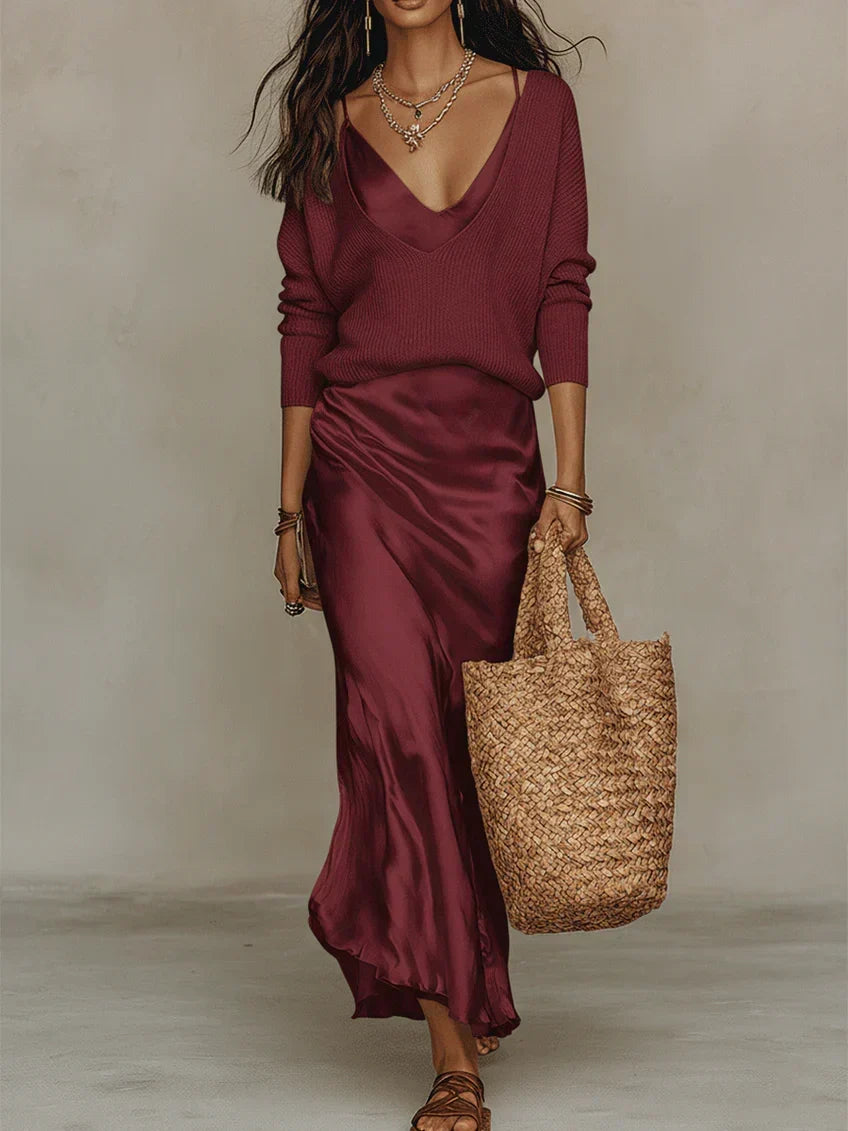 Sonia | Set van Slipdress & Top