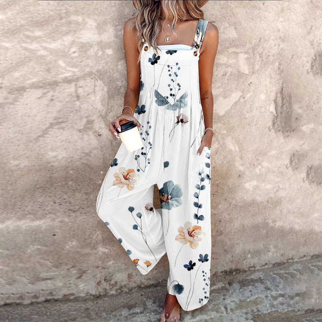 Comfortabele en Geprinte Jumpsuit