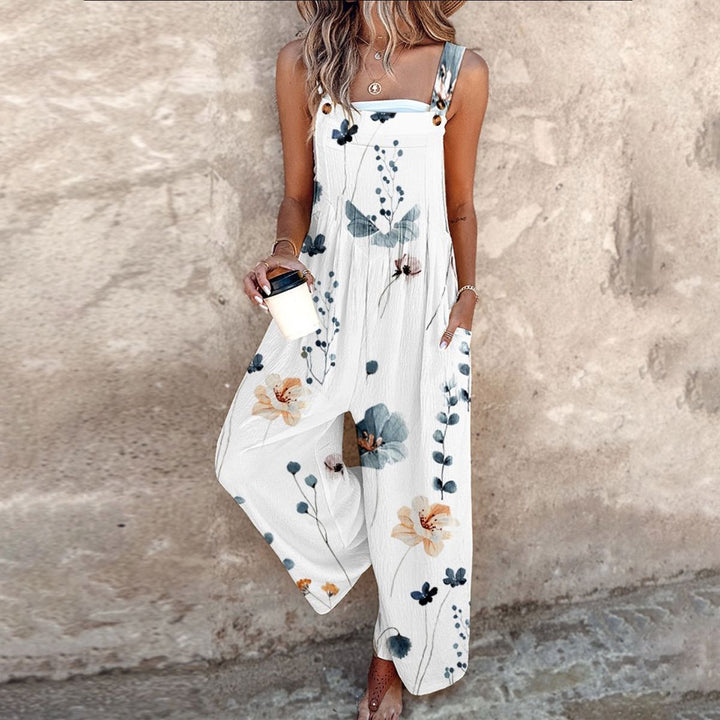 Comfortabele en Geprinte Jumpsuit