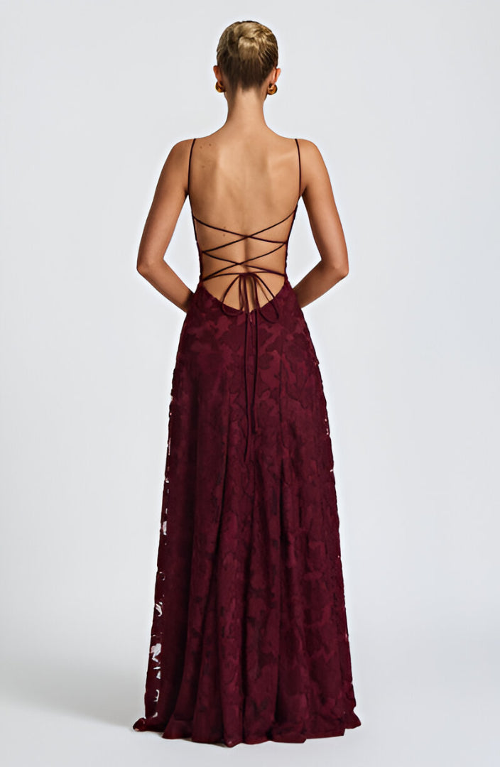 Francisca - Lange Jurk met Corsage