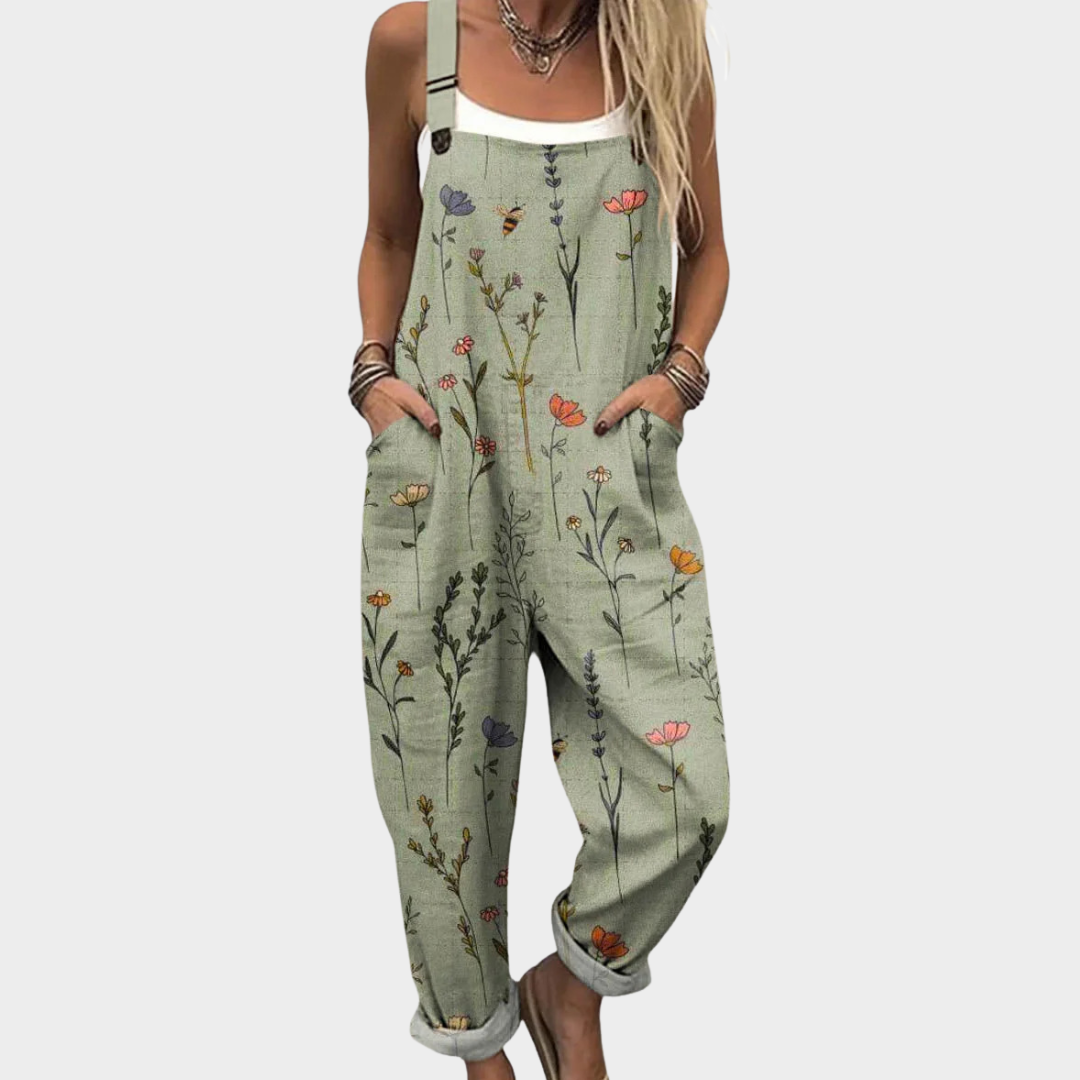 Comfortabele Gedessineerde Jumpsuit