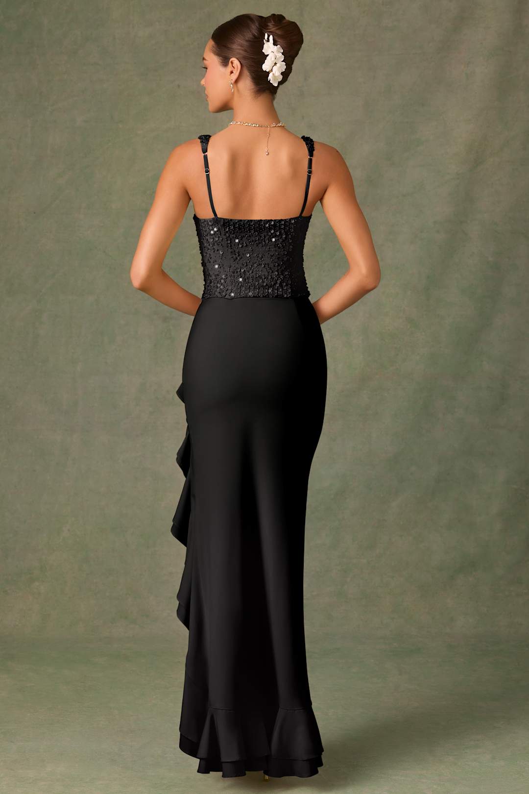 Bela - Corset Jurk in Satijn