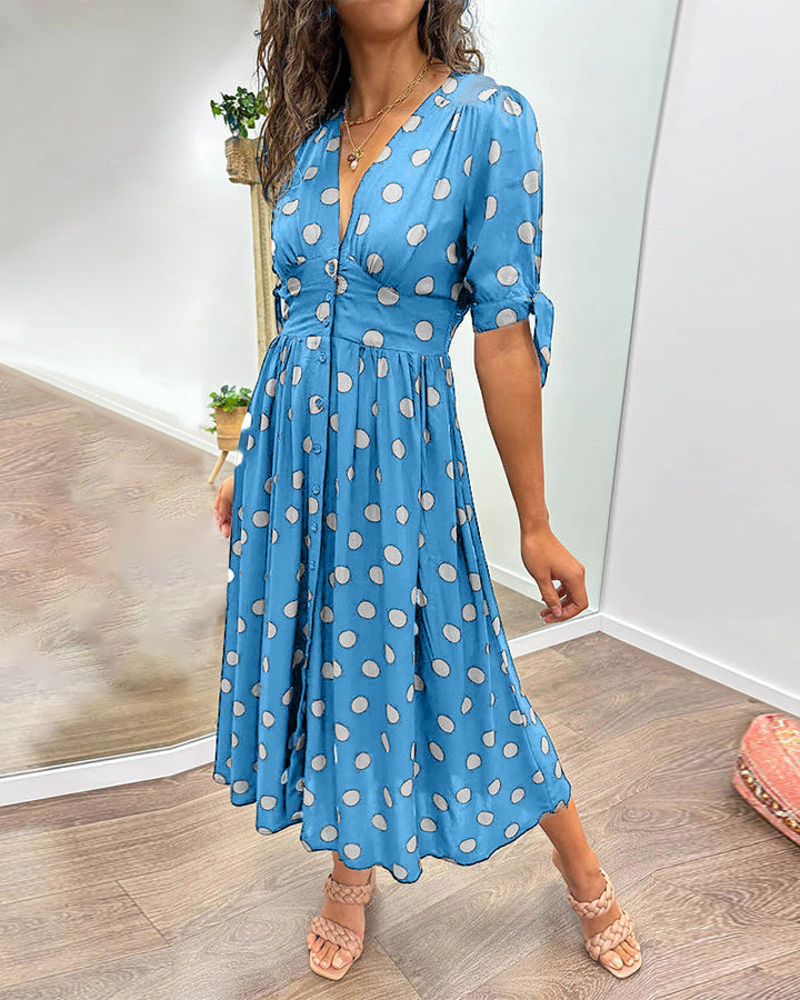 Mónica - Elegante Dotted Jurk