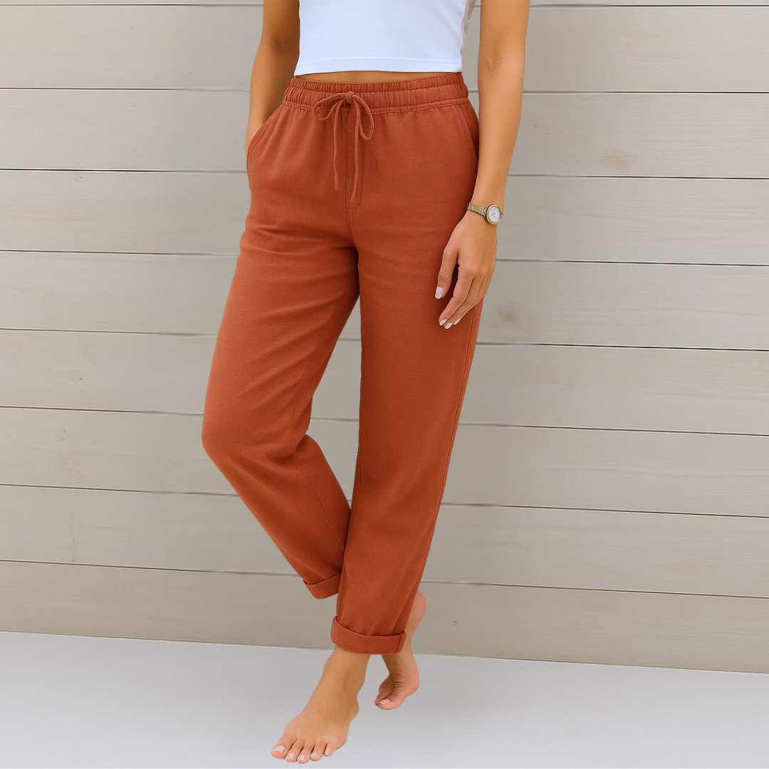 Sara - Premium Linnen Stretch Broeken