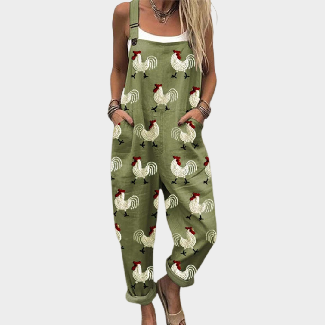 Comfortabele Gedrukte Jumpsuit