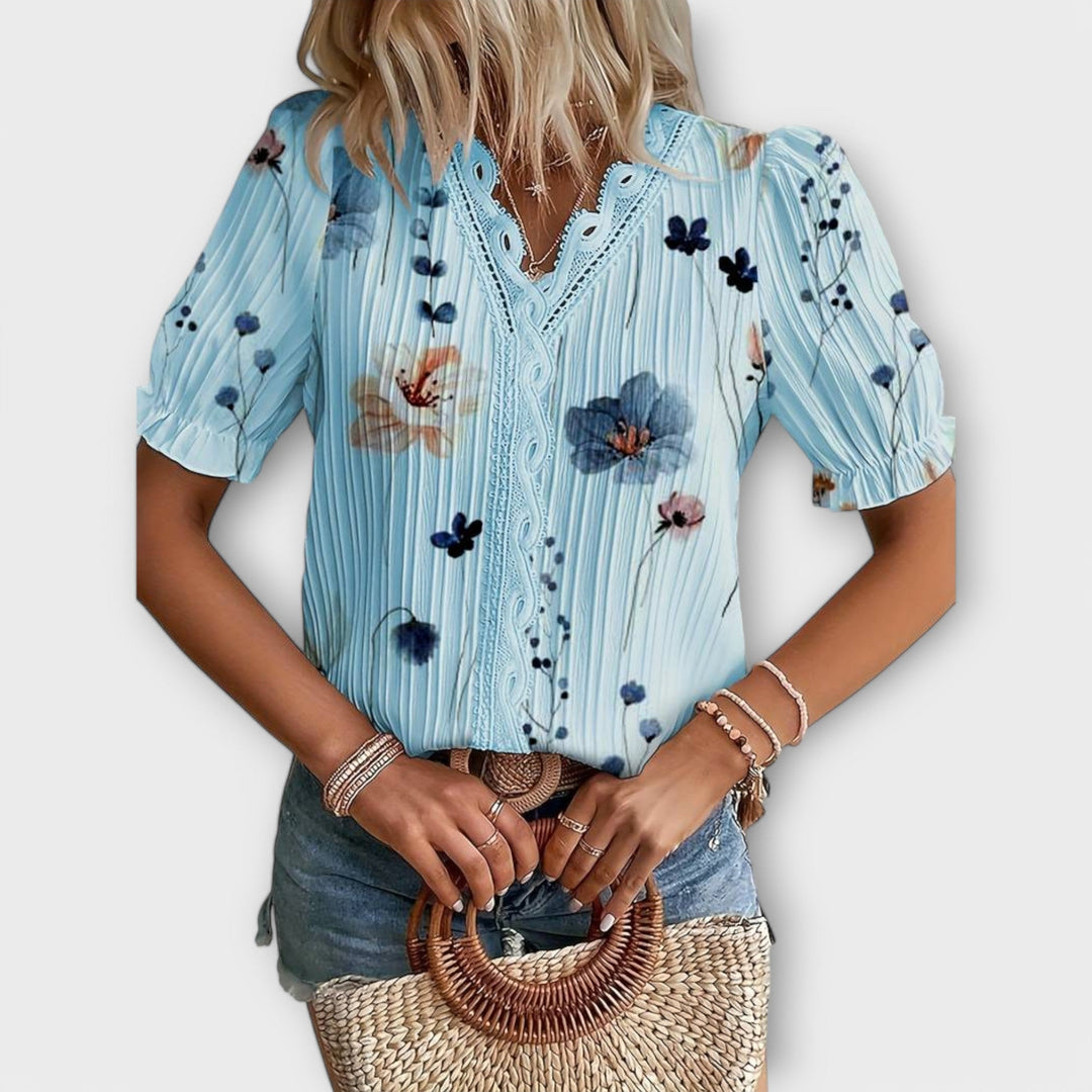 Emília - Blouse met V-hals
