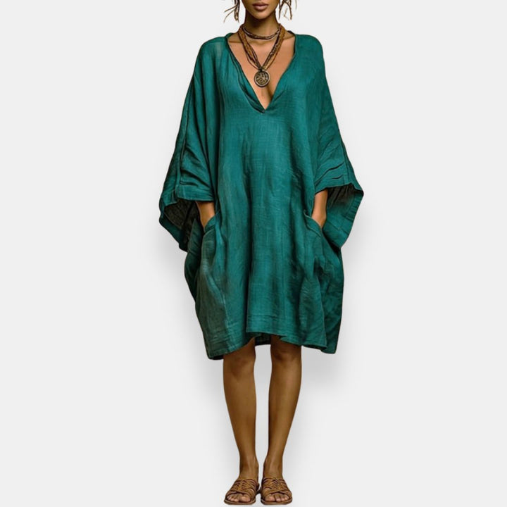 Cássia | Oversized Décolleté Jurk