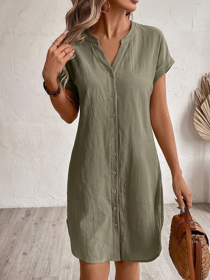 Sonia| Comfortabele Linnen Blouse Jurk
