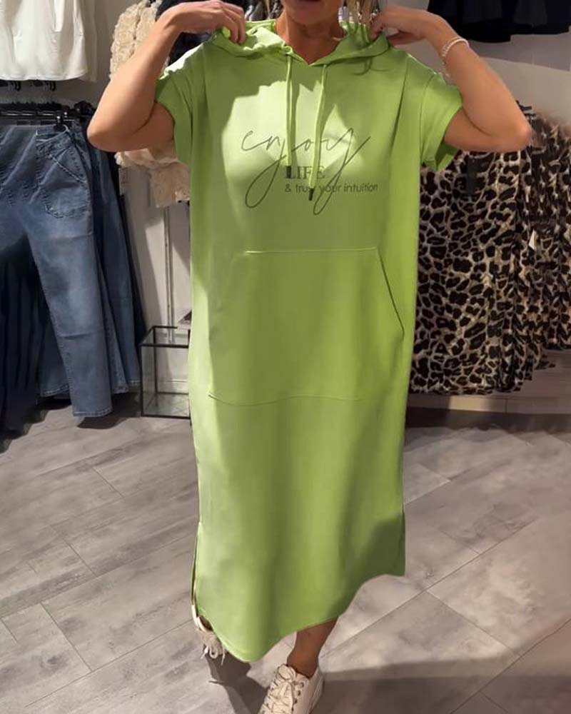 Sásquia - Casual jurk met capuchon