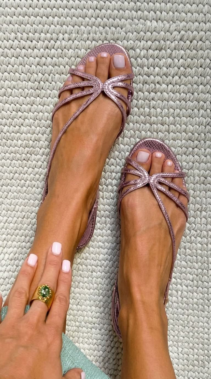 GINEVRA GOUDE SANDALEN ZOMER ELEGANTIE