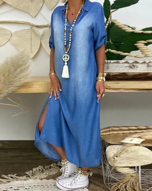 Ibiza - Maxi Denim Jurk