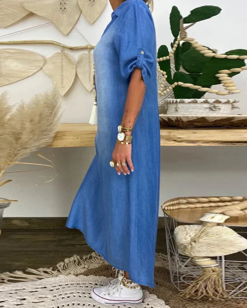 Ibiza - Maxi Denim Jurk