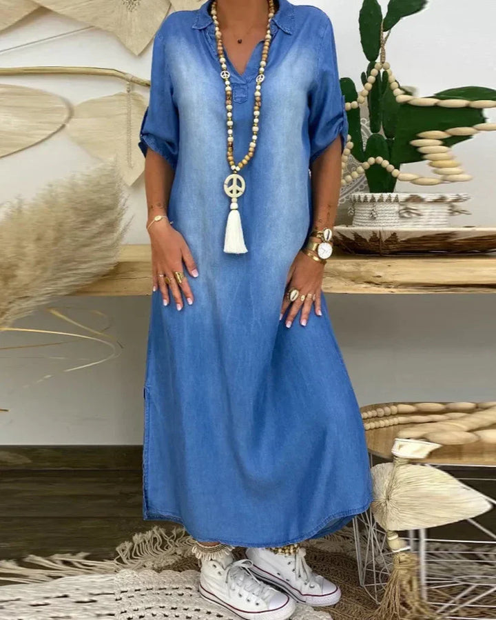 Ibiza - Maxi Denim Jurk