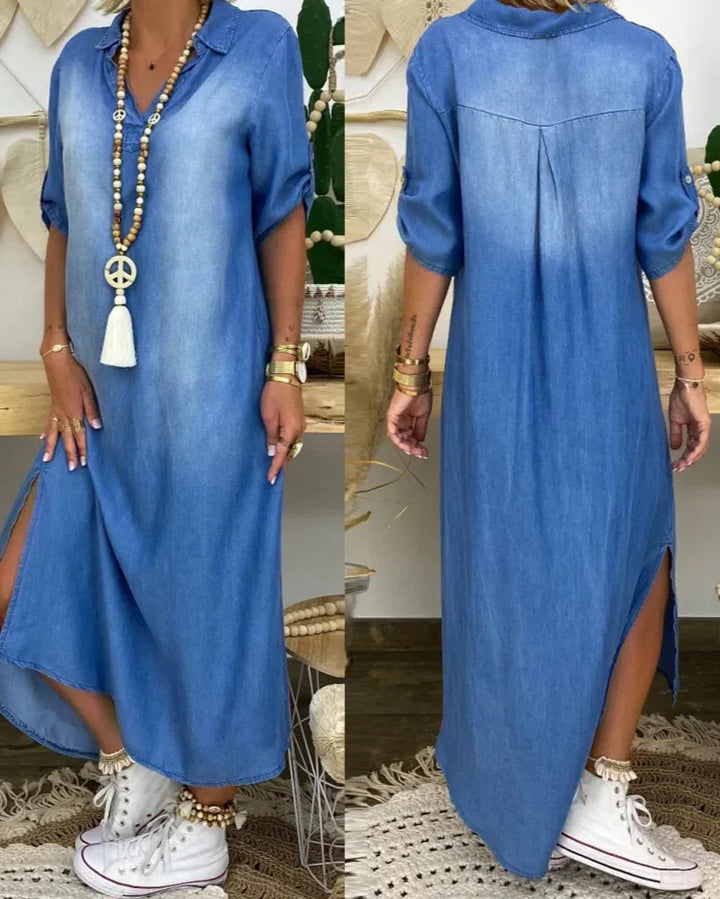 Ibiza - Maxi Denim Jurk