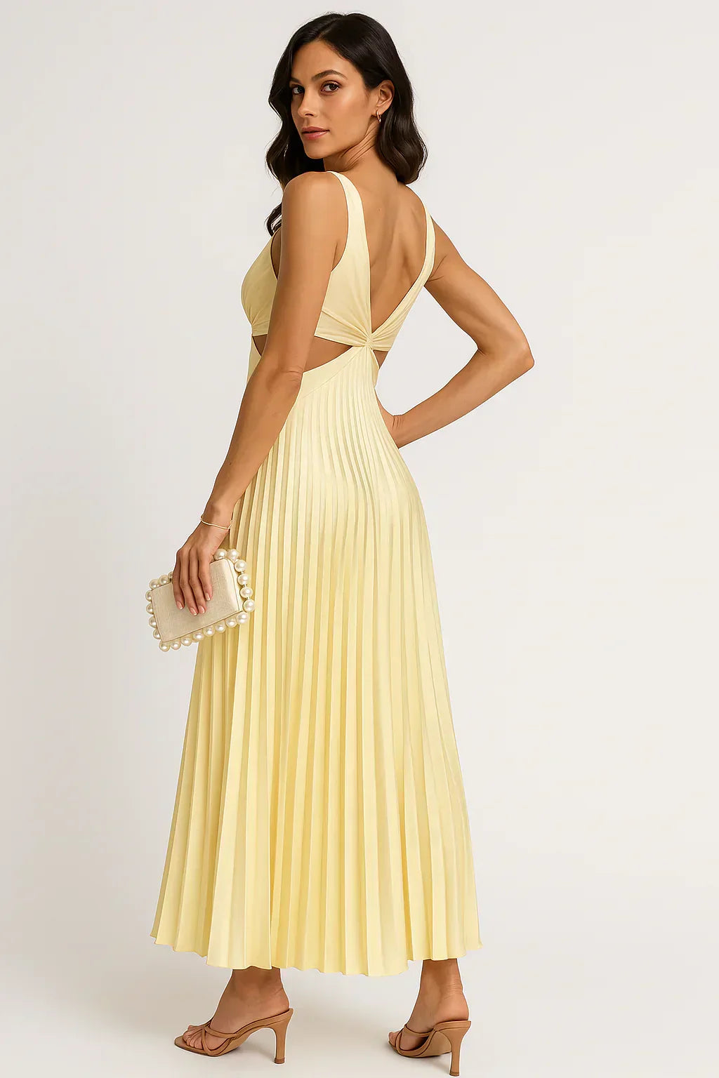 Camila - Mouwloze Midi Jurk