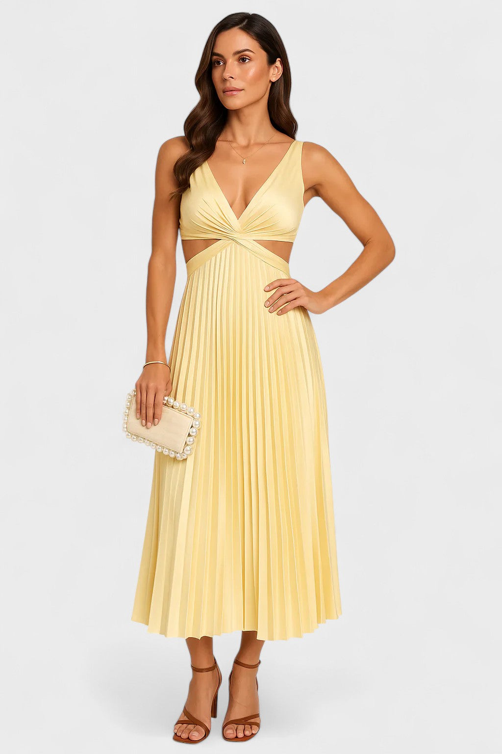 Camila - Mouwloze Midi Jurk