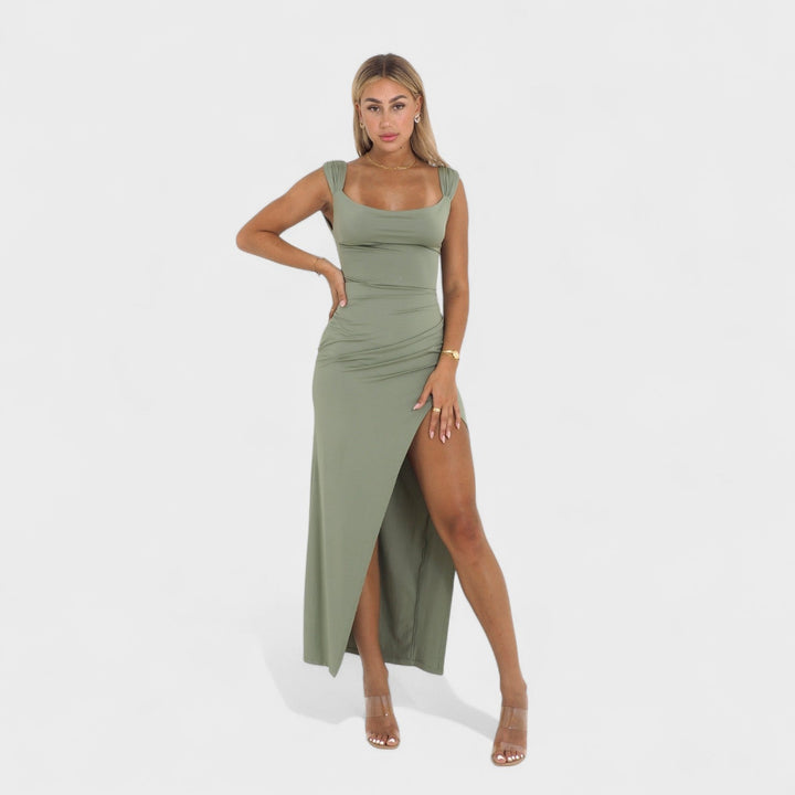 Sarela - Lange jurk met open rug
