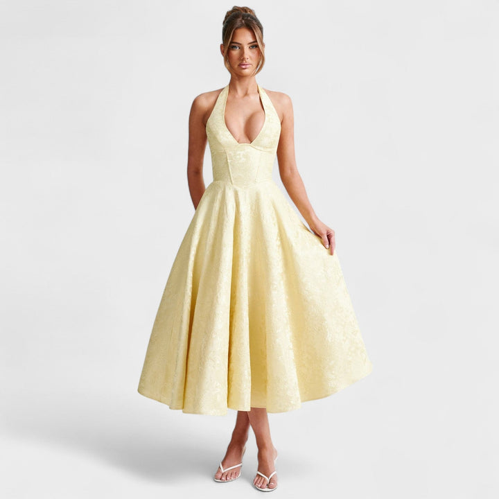Halina - Midi-jurk met korset