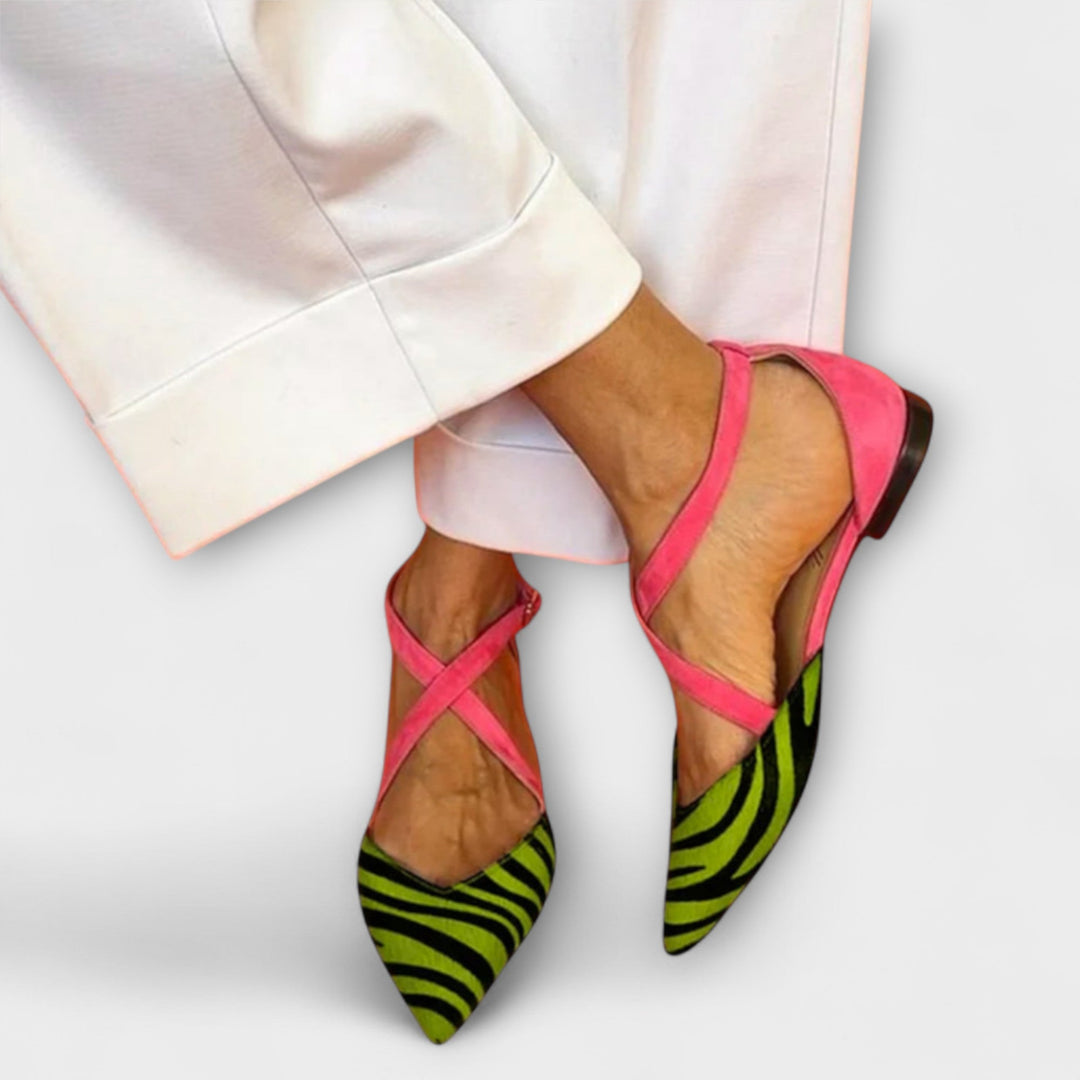 Ballerina's met Zebra Patroon