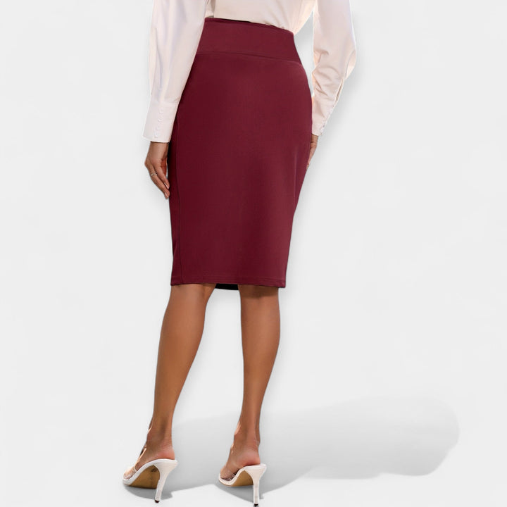 Hooggetailleerde Midi Rok