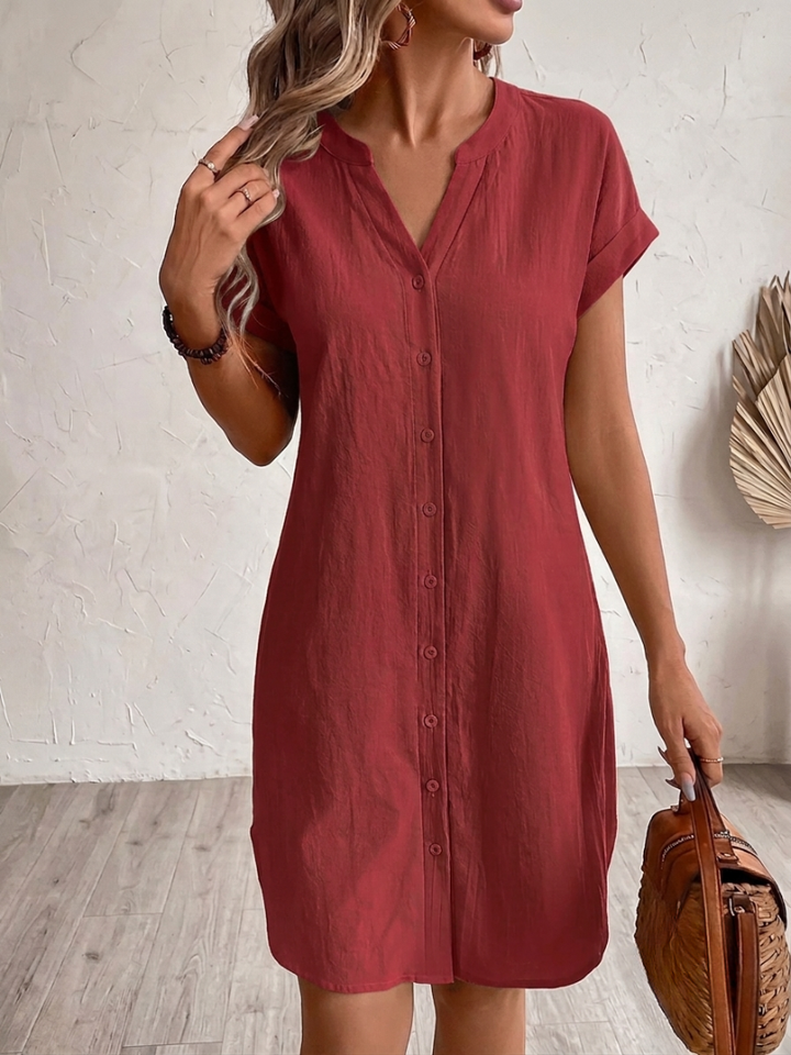 Sonia| Comfortabele Linnen Blouse Jurk