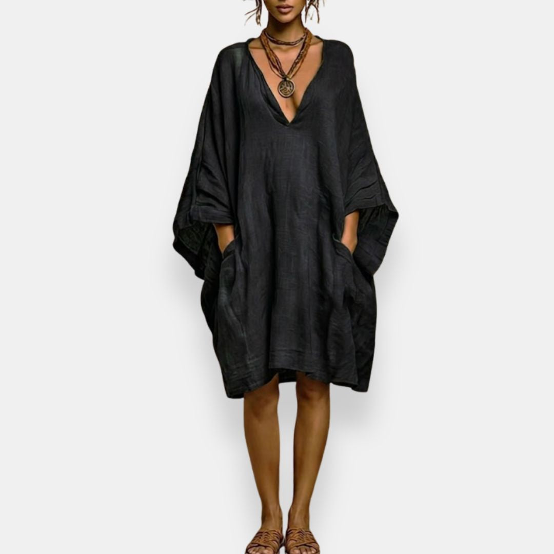 Cássia | Oversized Décolleté Jurk