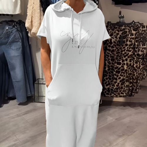 Sásquia - Casual jurk met capuchon