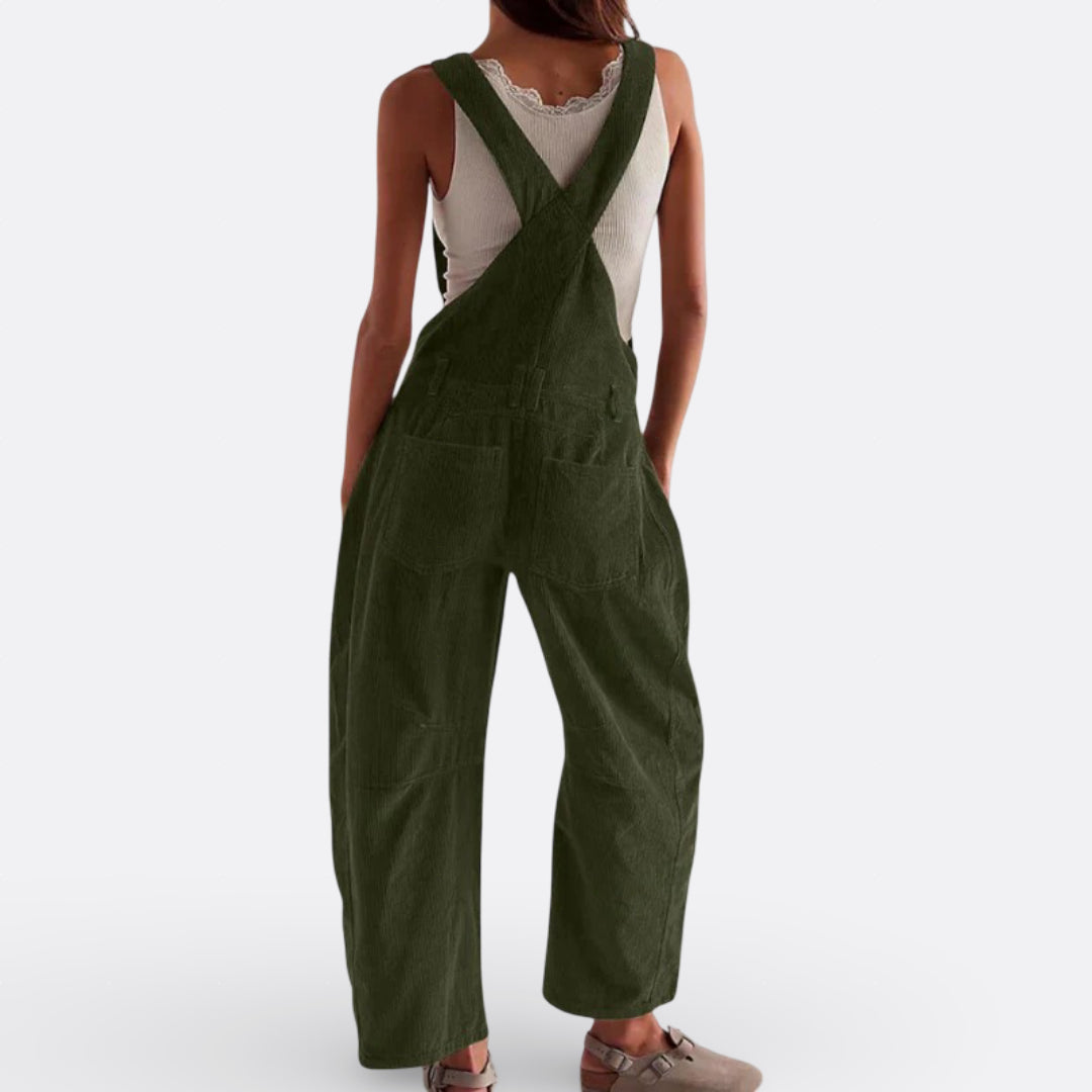 Carolina - Vloeiende Wijde Pantalon Jumpsuit