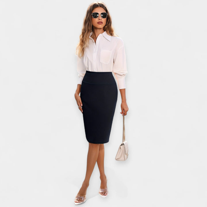 Hooggetailleerde Midi Rok