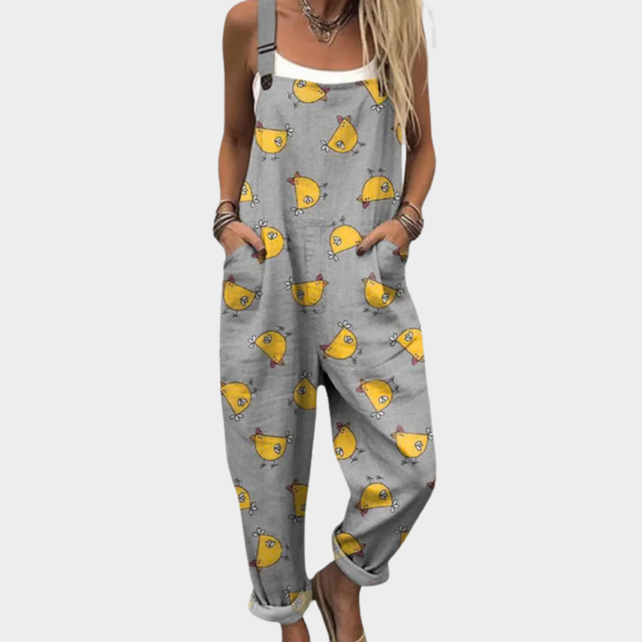 Comfortabele en Gedessineerde Jumpsuit