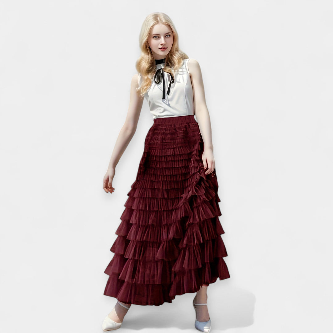 Elegante Rok met Tule Detail