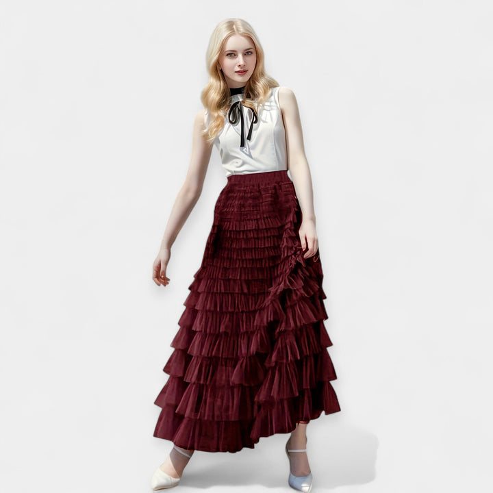 Elegante Rok met Tule Detail