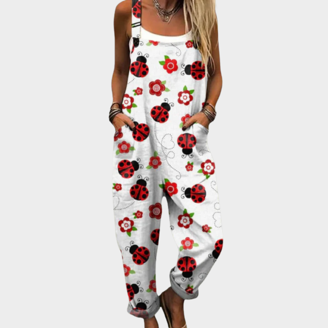 Comfortabele gedrukte jumpsuit