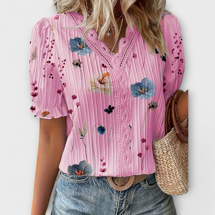 Emília - Blouse met V-hals