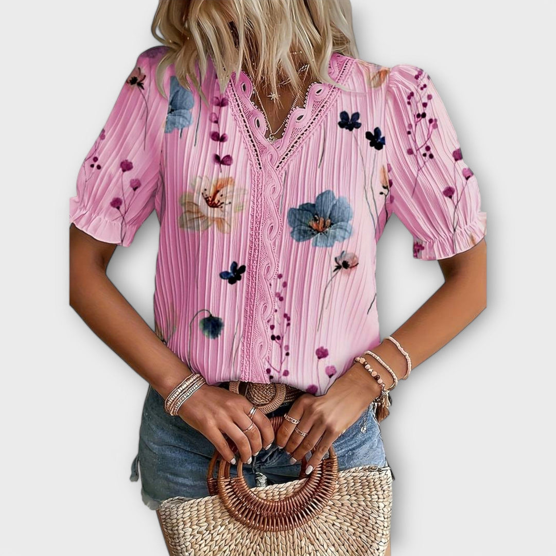 Emília - Blouse met V-hals
