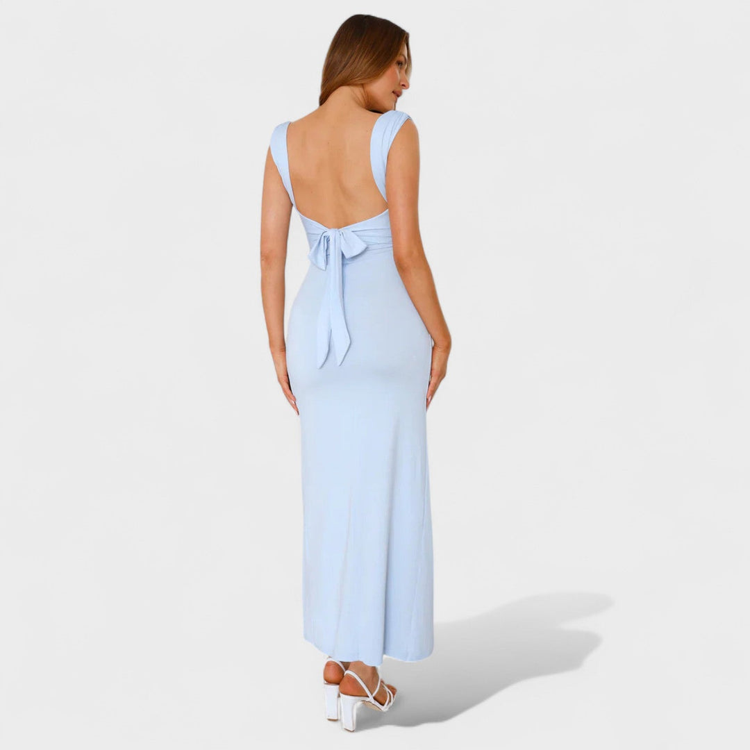 Sarela - Lange jurk met open rug