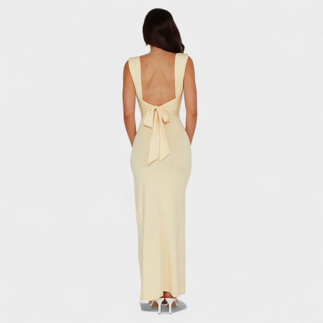 Sarela - Lange jurk met open rug