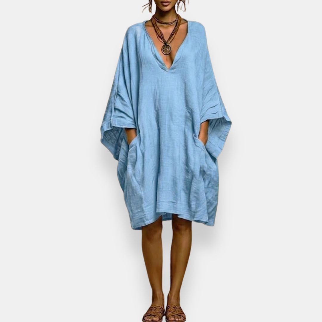 Cássia | Oversized Décolleté Jurk