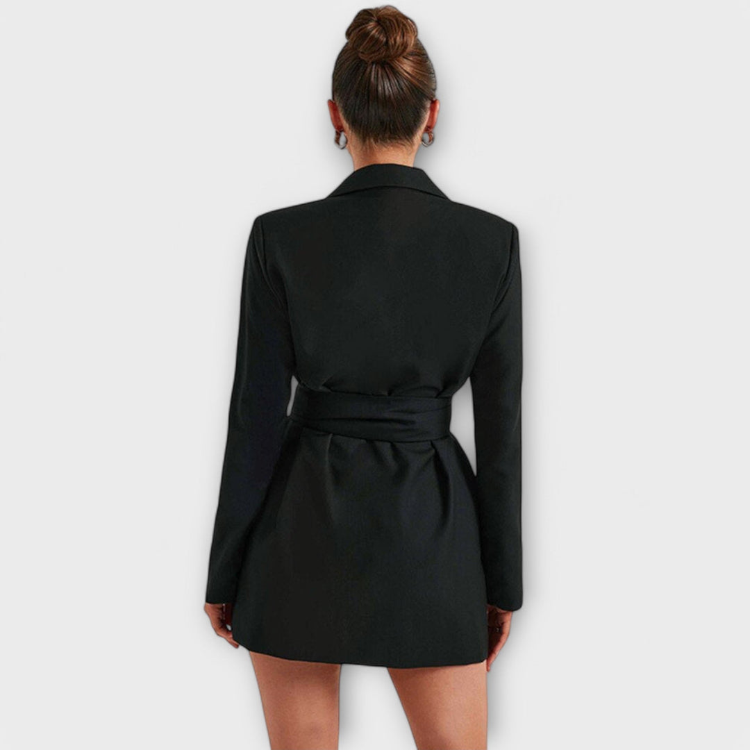 Blazer jurk met V-hals