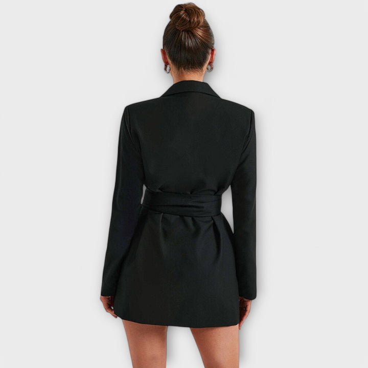 Blazer jurk met V-hals