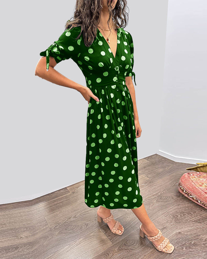 Mónica - Elegante Dotted Jurk