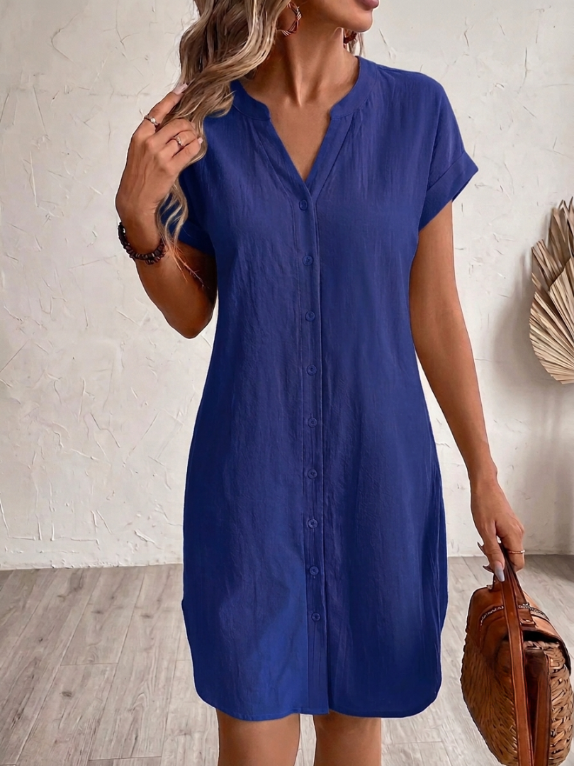 Sonia| Comfortabele Linnen Blouse Jurk